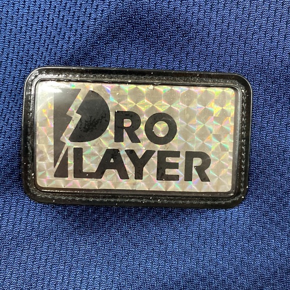 Vintage Pro Player Georgetown Navy Blue Mesh Button Athletic Jacket - Picture 5 of 16